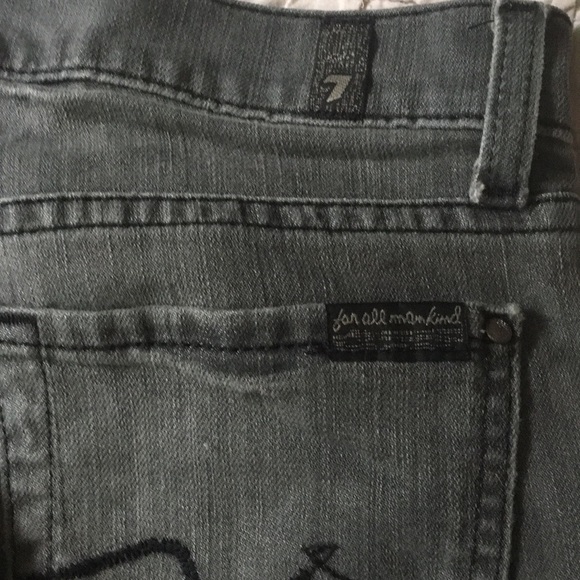 7 for All Mankind gray skinny jeans (size 24) - Picture 7 of 8